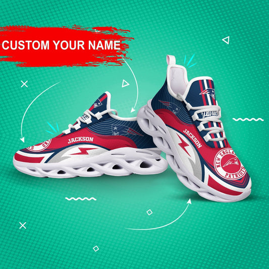 New England Patriots Personalized Yezy Running Sneakers 396
