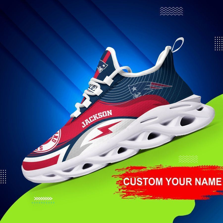 New England Patriots Personalized Yezy Running Sneakers 396