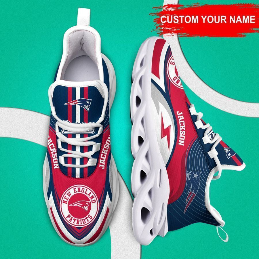 New England Patriots Personalized Yezy Running Sneakers 396