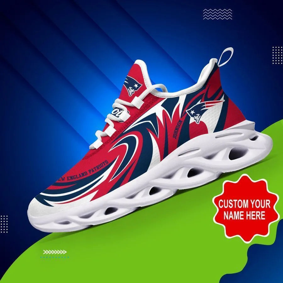 New England Patriots Personalized Yezy Running Sneakers 397