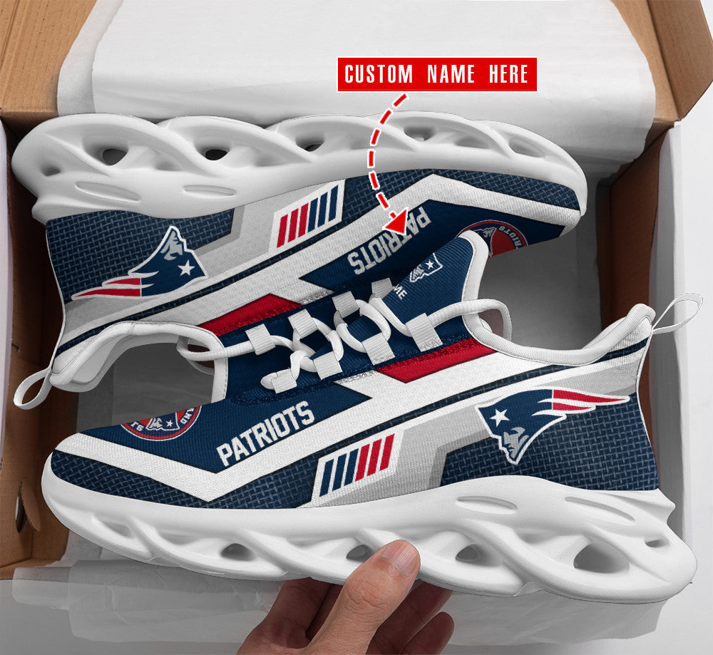 New England Patriots Personalized Yezy Running Sneakers BB144