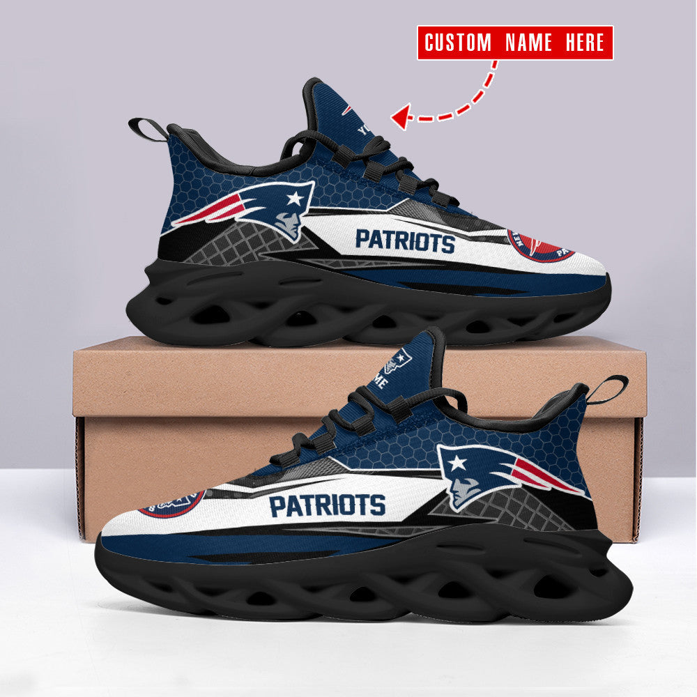 New England Patriots Personalized Yezy Running Sneakers BB166