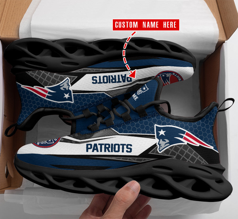 New England Patriots Personalized Yezy Running Sneakers BB166