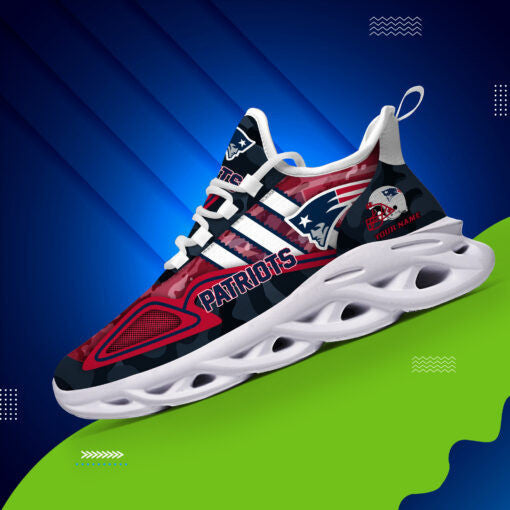 New England Patriots Personalized Yezy Running Sneakers BB250