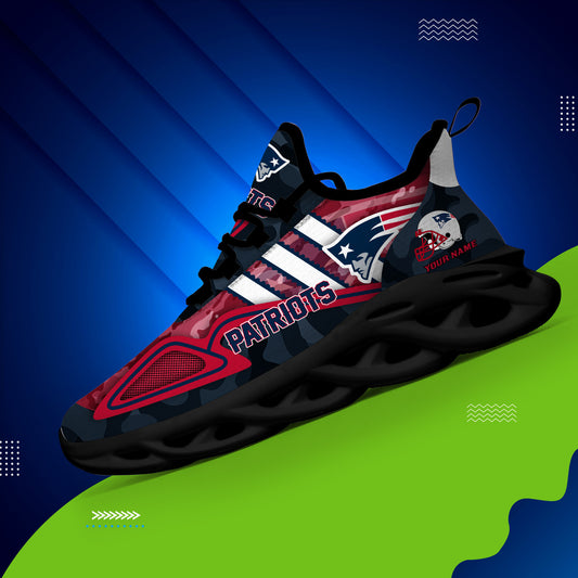New England Patriots Personalized Yezy Running Sneakers BB250