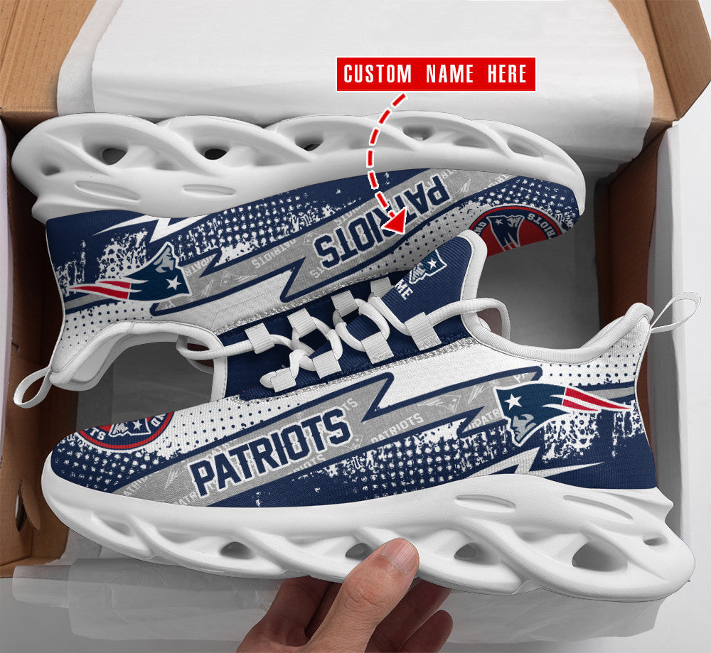 New England Patriots Personalized Yezy Running Sneakers BB283
