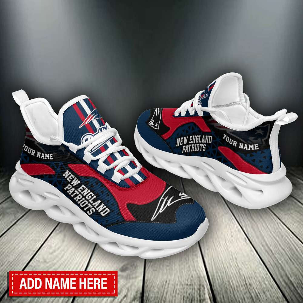 New England Patriots Personalized Yezy Running Sneakers BB475