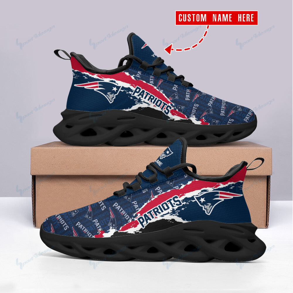 New England Patriots Personalized Yezy Running Sneakers BB848