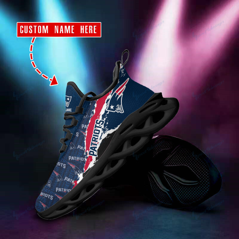 New England Patriots Personalized Yezy Running Sneakers BB848