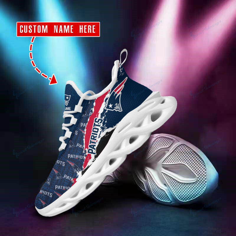 New England Patriots Personalized Yezy Running Sneakers BB848