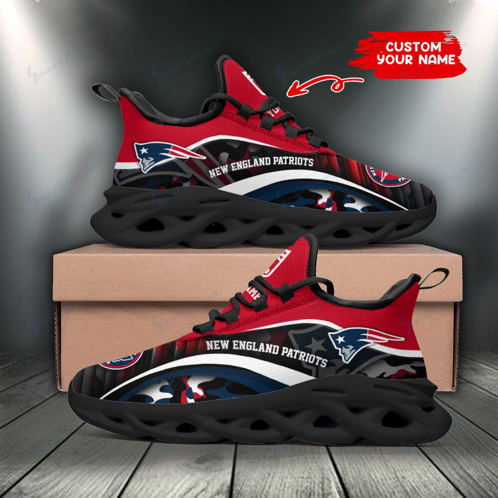 New England Patriots Personalized Yezy Running Sneakers BB997