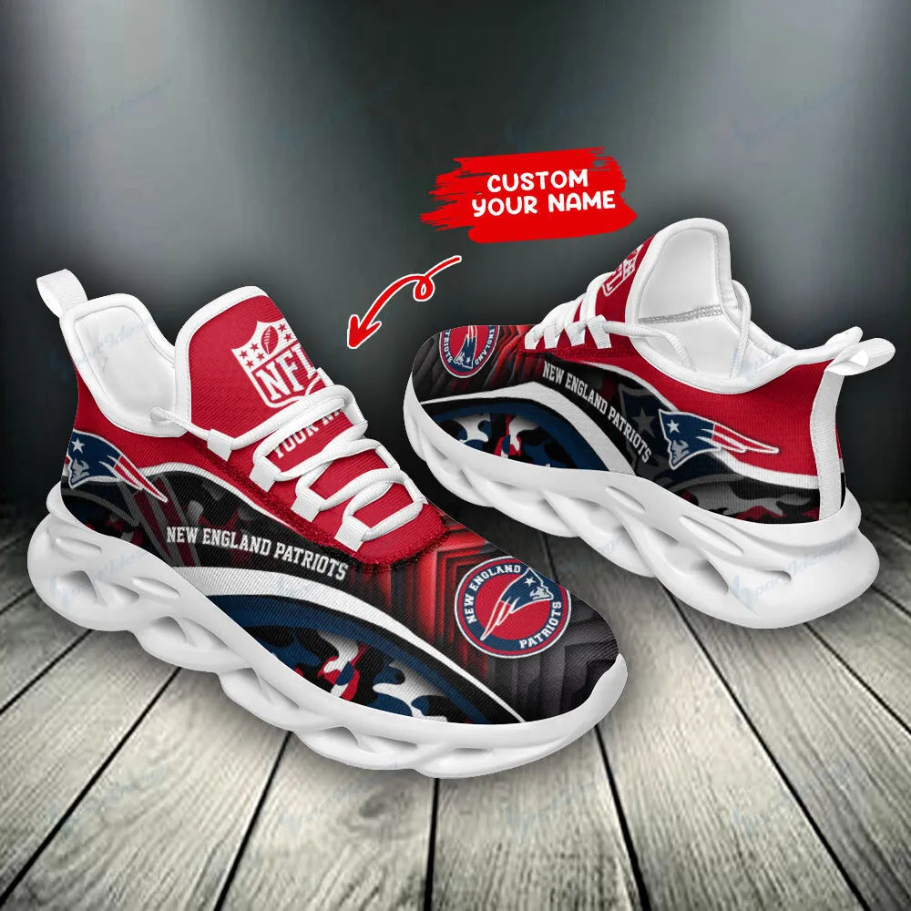 New England Patriots Personalized Yezy Running Sneakers BB997
