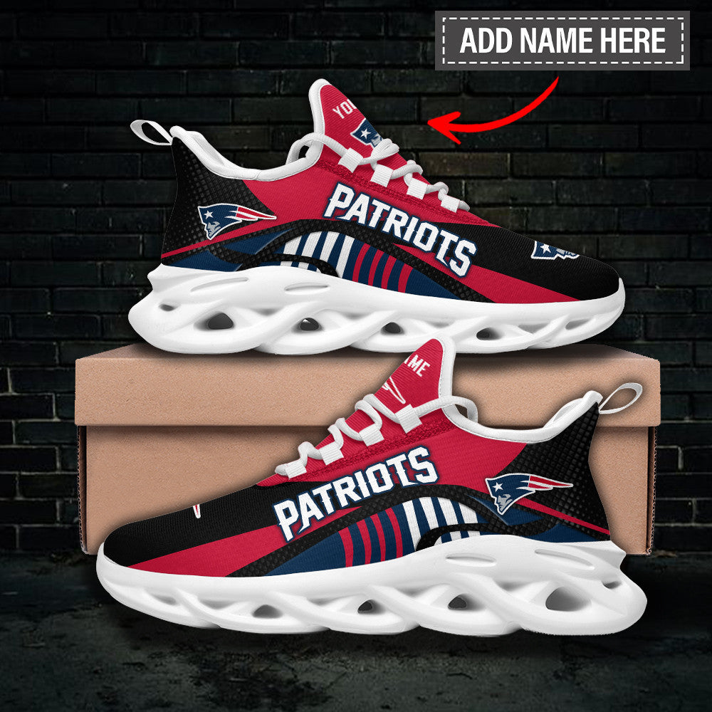 New England Patriots Personalized Yezy Running Sneakers BG279