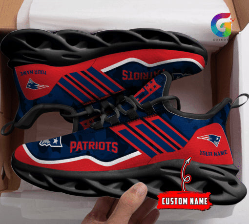 New England Patriots Personalized Yezy Running Sneakers BG312