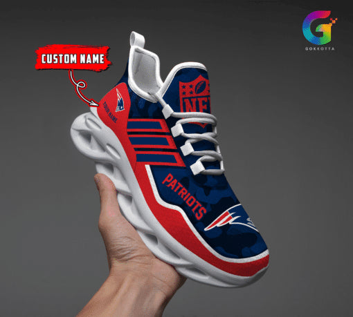 New England Patriots Personalized Yezy Running Sneakers BG312