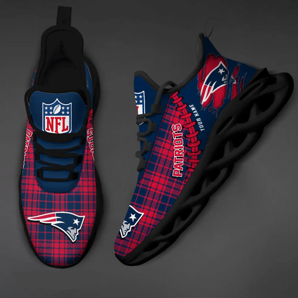 New England Patriots Personalized Yezy Running Sneakers SPD296
