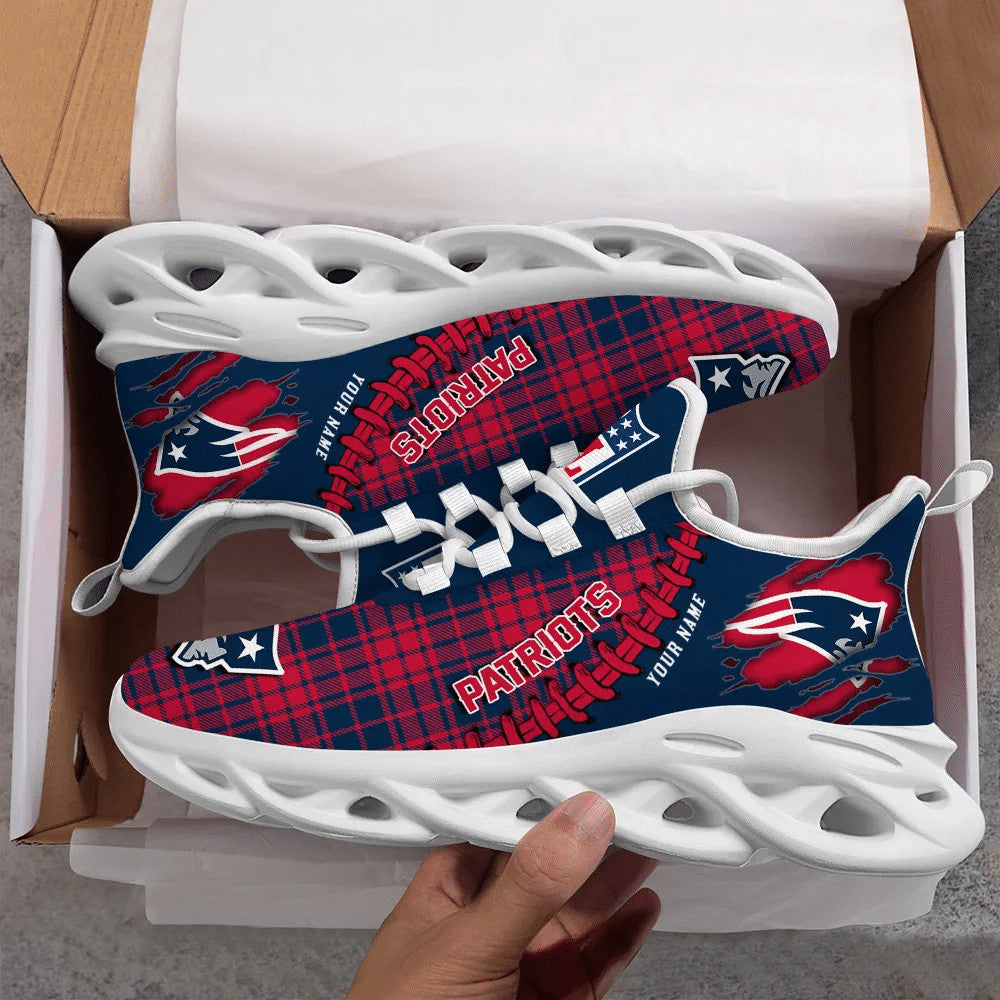 New England Patriots Personalized Yezy Running Sneakers SPD296