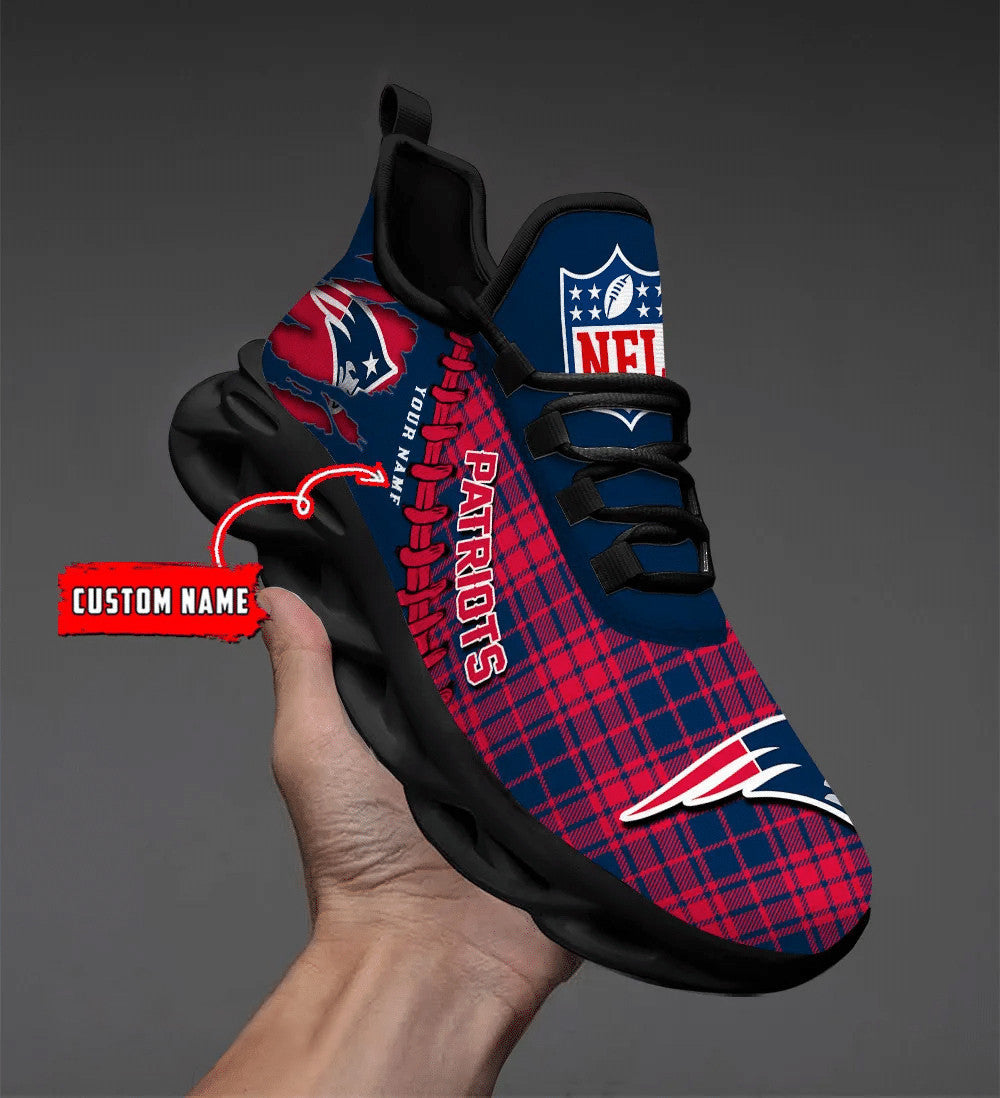 New England Patriots Personalized Yezy Running Sneakers SPD296