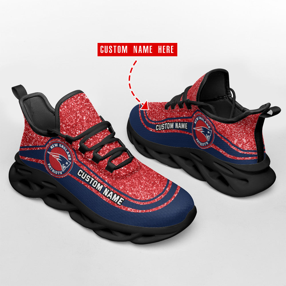 New England Patriots Personalized Yezy Running Sneakers SPD337