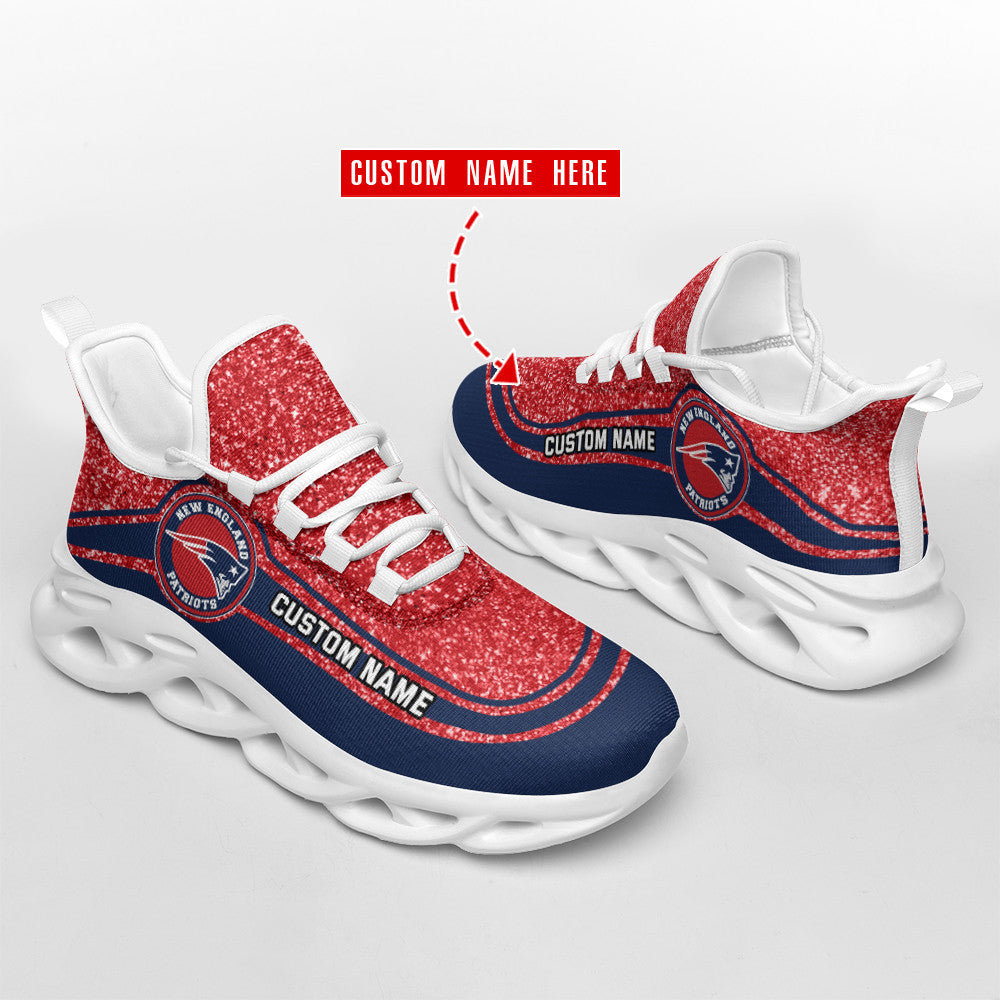 New England Patriots Personalized Yezy Running Sneakers SPD337