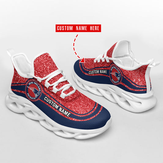 New England Patriots Personalized Yezy Running Sneakers SPD337