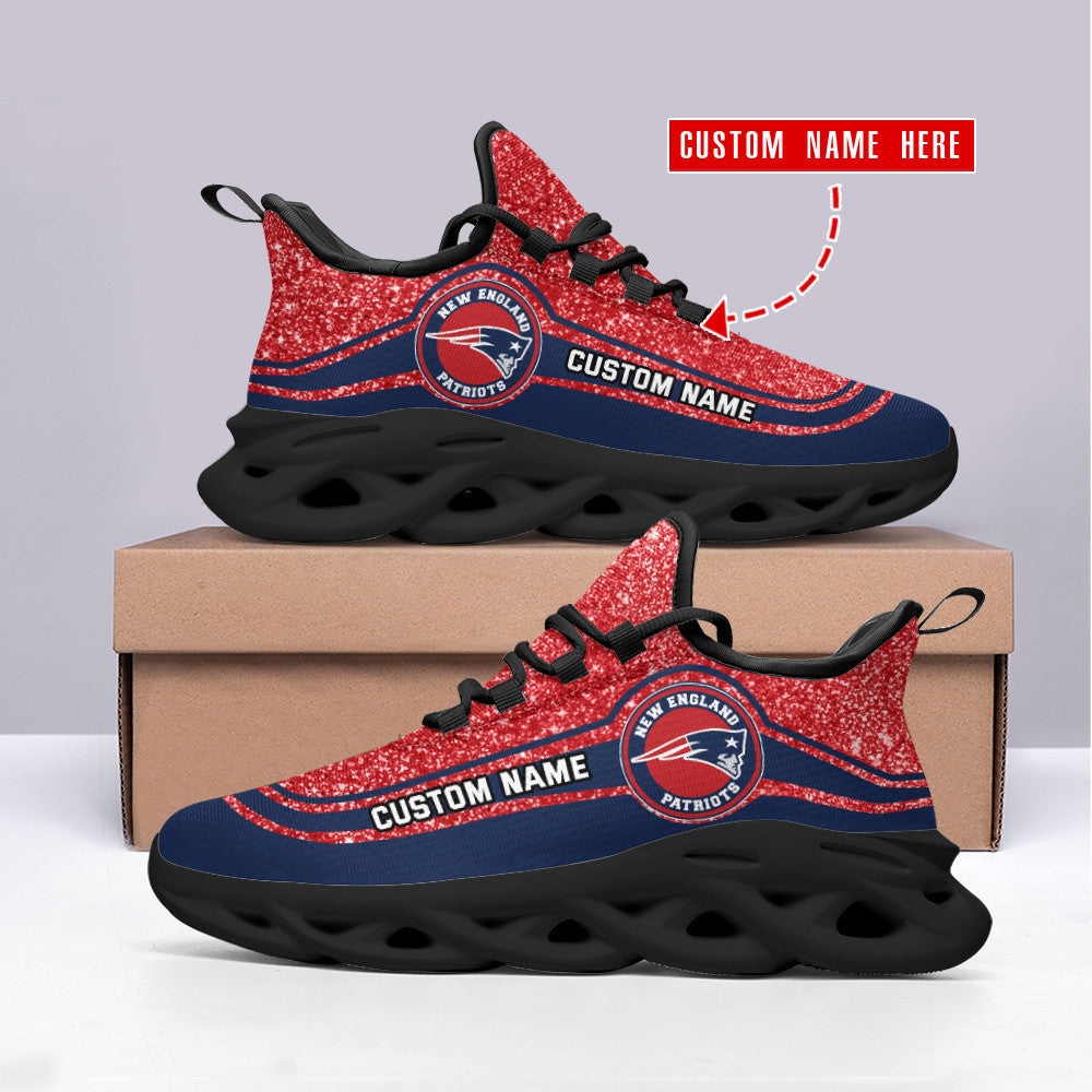 New England Patriots Personalized Yezy Running Sneakers SPD337