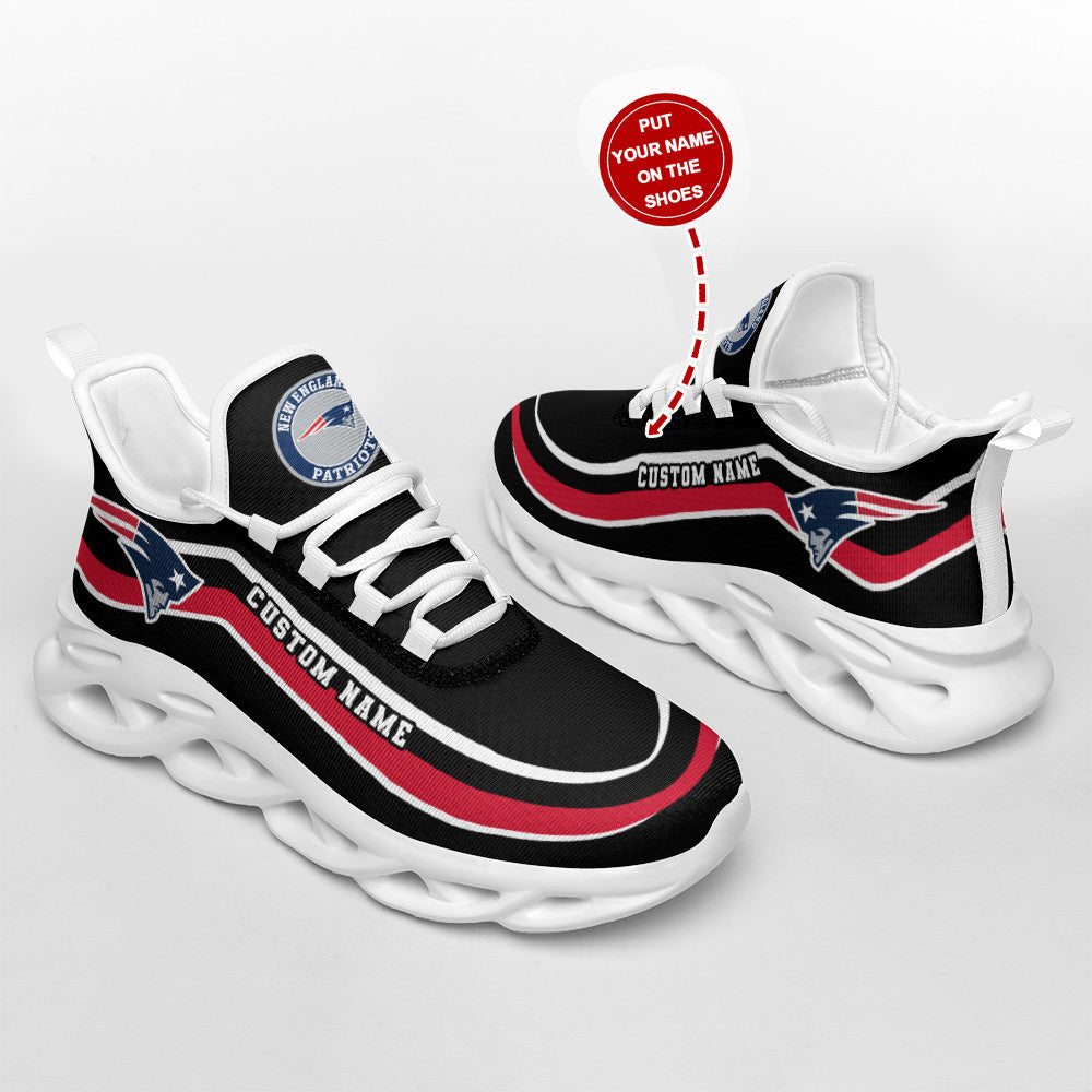 New England Patriots Personalized Yezy Running Sneakers SPD343
