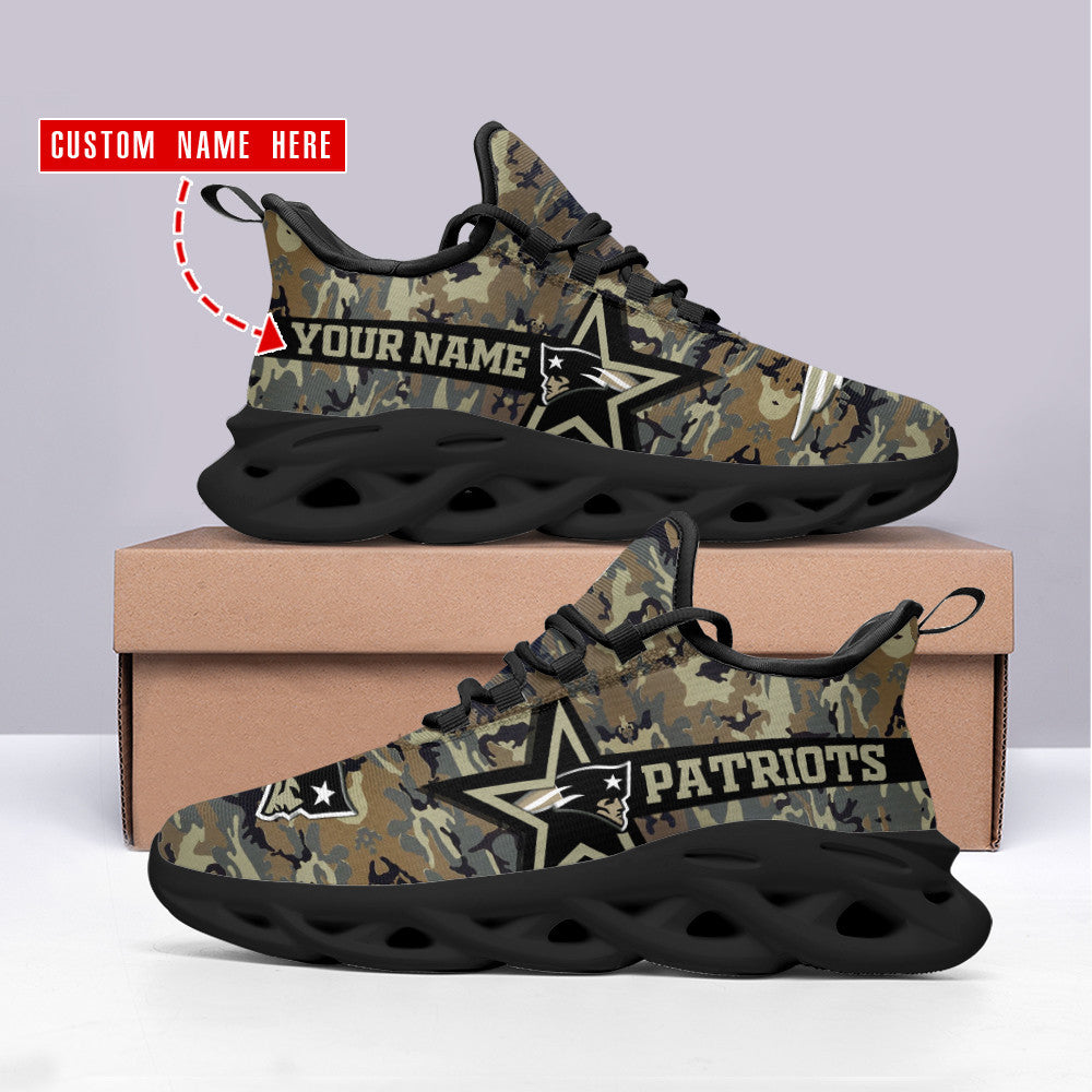 New England Patriots Personalized Yezy Running Sneakers SPD499