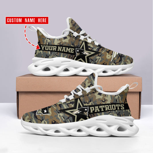 New England Patriots Personalized Yezy Running Sneakers SPD499
