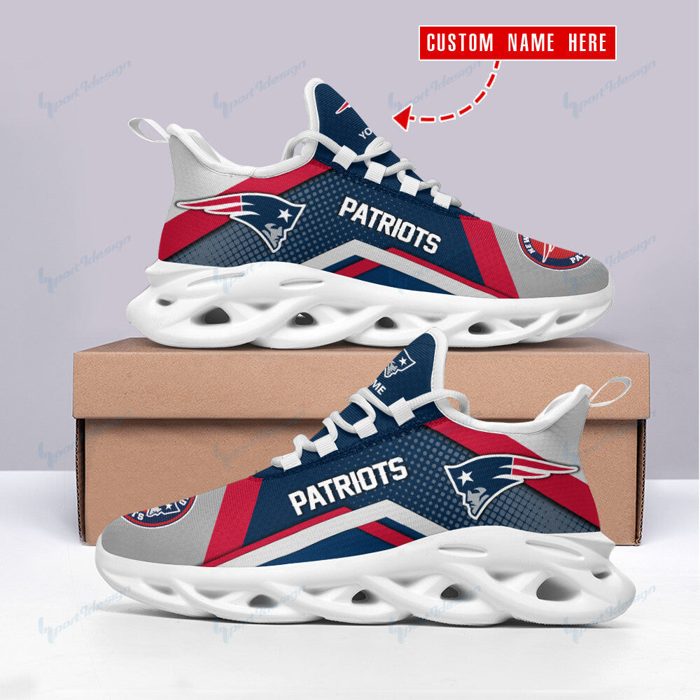 New England Patriots Personalized Yezy Running Sneakers SPD53