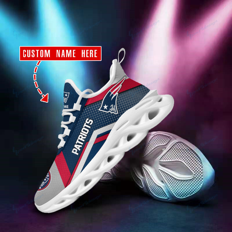 New England Patriots Personalized Yezy Running Sneakers SPD53