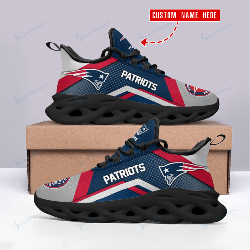 New England Patriots Personalized Yezy Running Sneakers SPD53