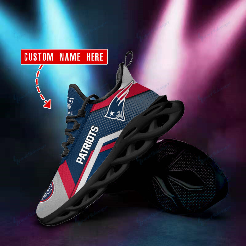 New England Patriots Personalized Yezy Running Sneakers SPD53