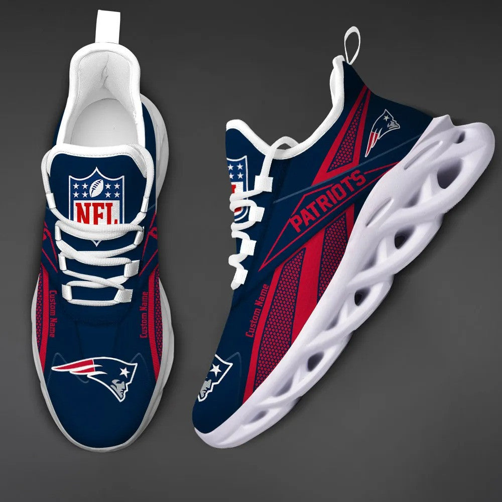 New England Patriots Personalized Yezy Running Sneakers SPD534