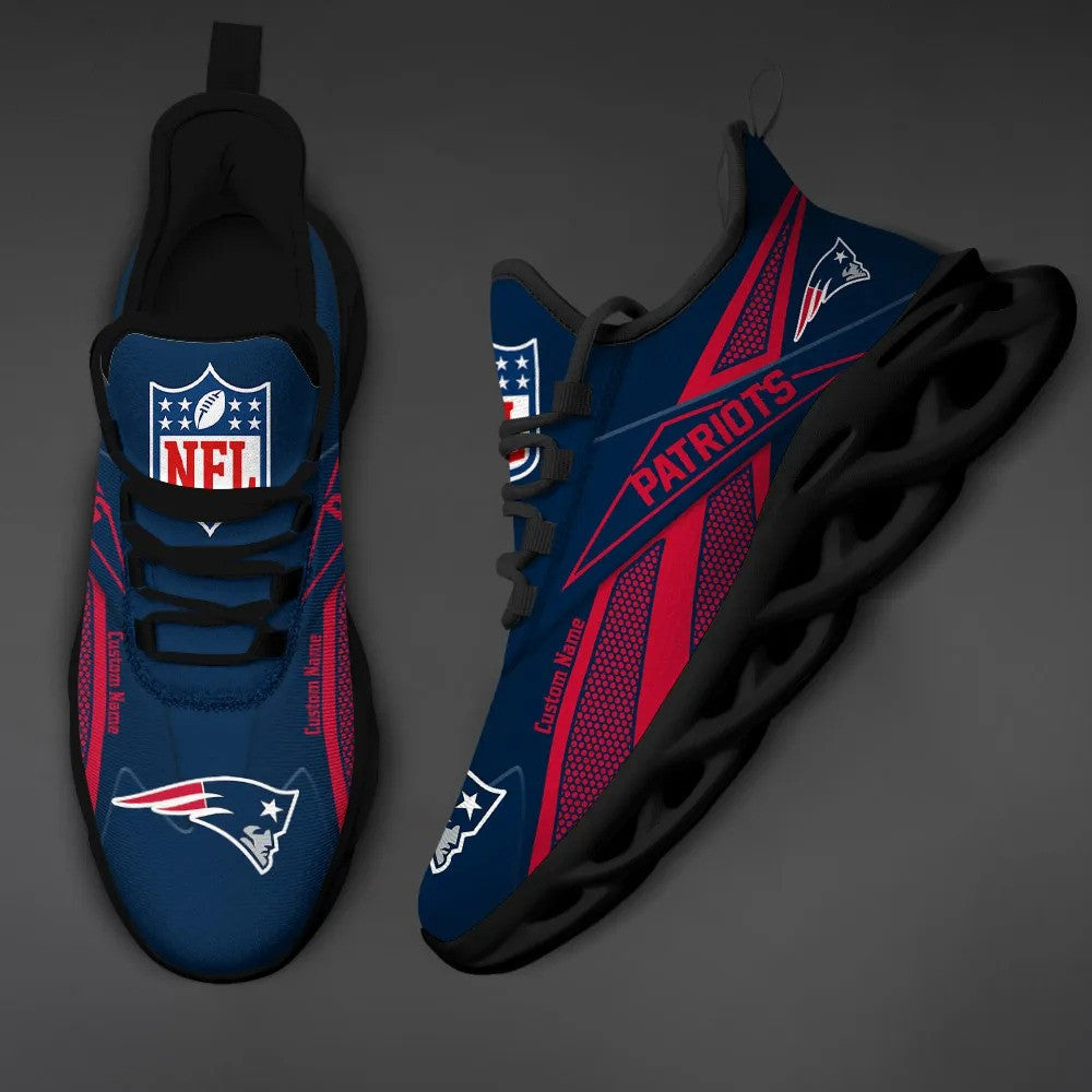 New England Patriots Personalized Yezy Running Sneakers SPD534