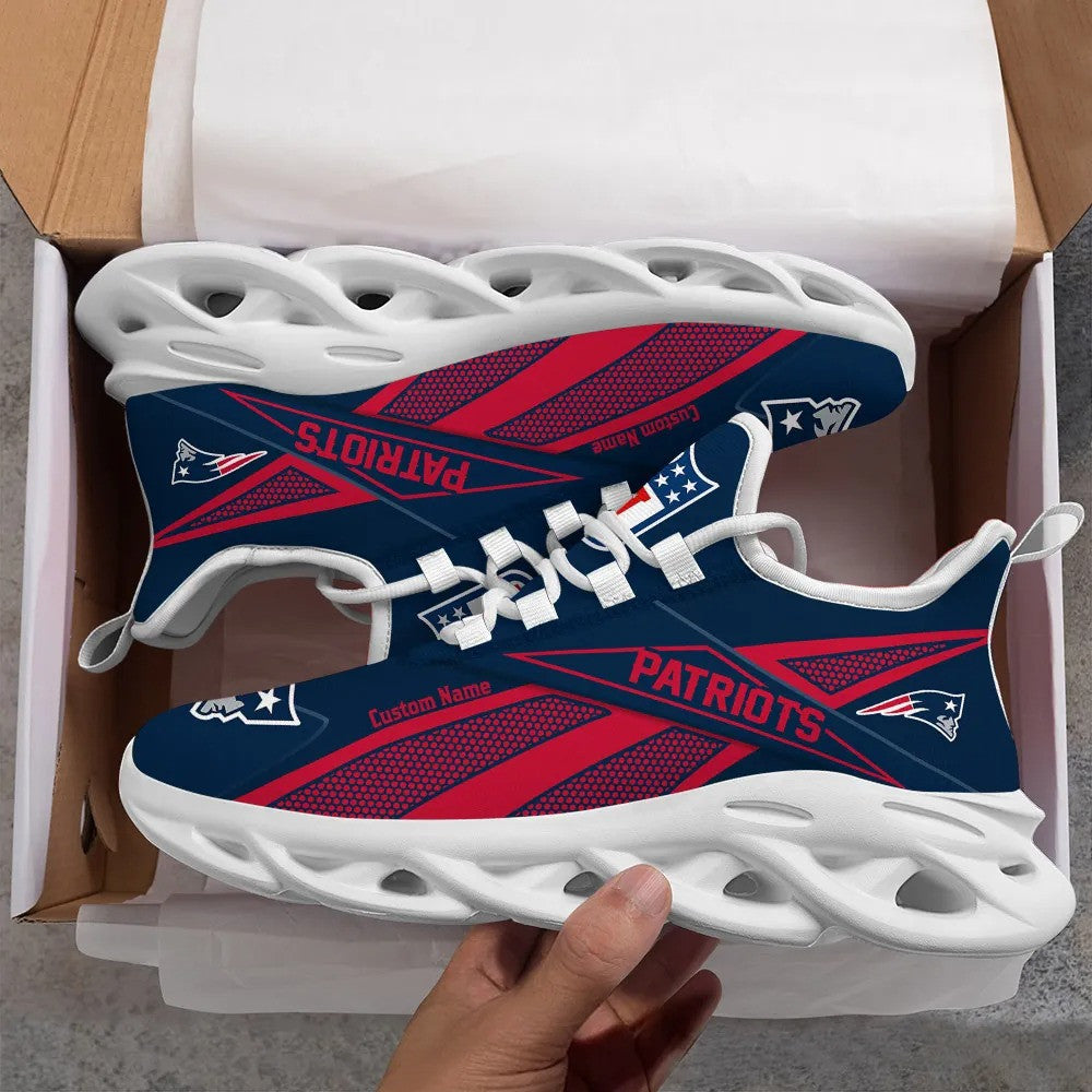 New England Patriots Personalized Yezy Running Sneakers SPD534