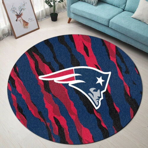 New England Patriots Round Rug 50