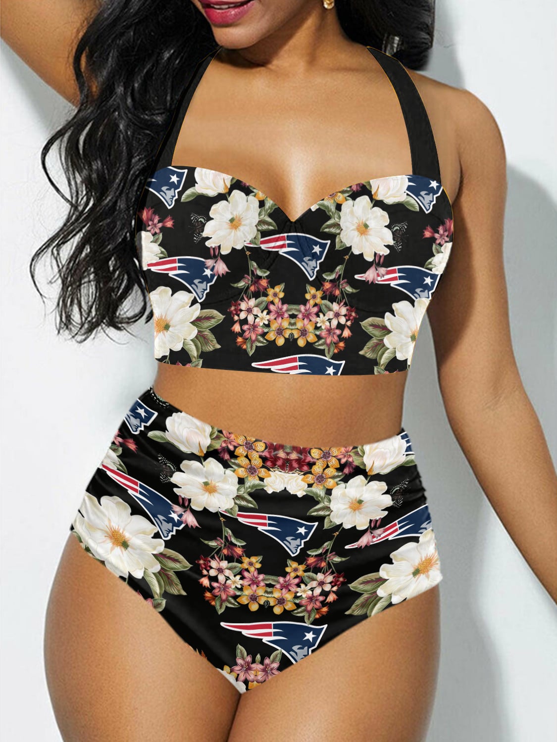 New England Patriots Sexy Print Bikini Swimsuit 83