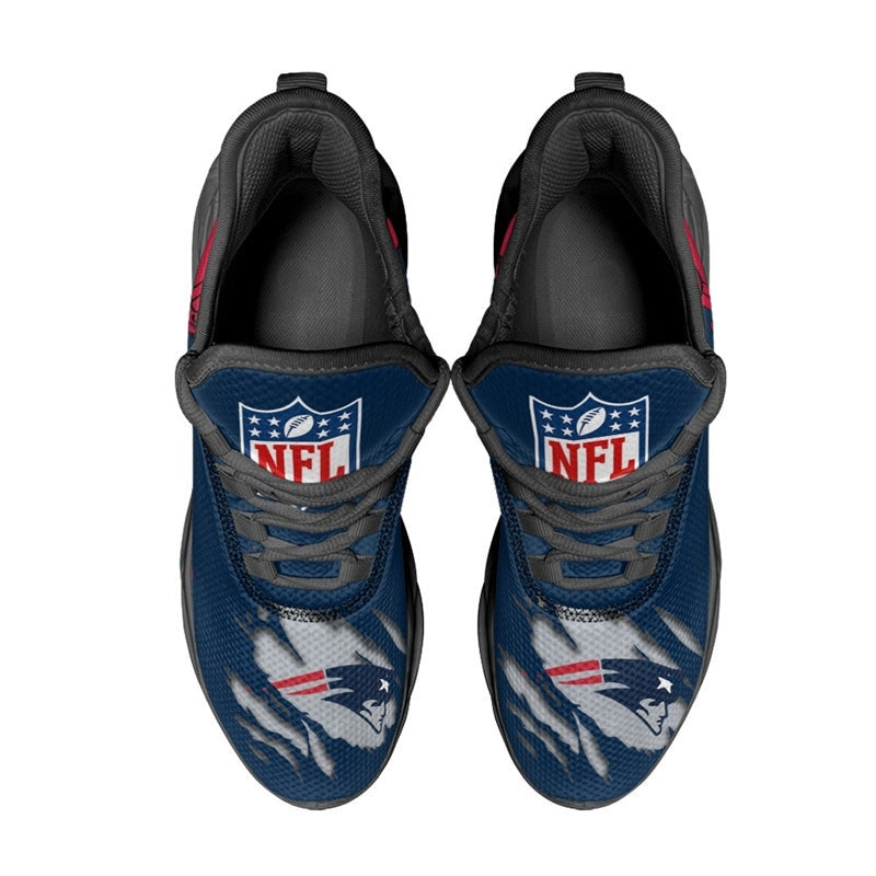 New England Patriots Sneakers 3D Max Soul Shoes