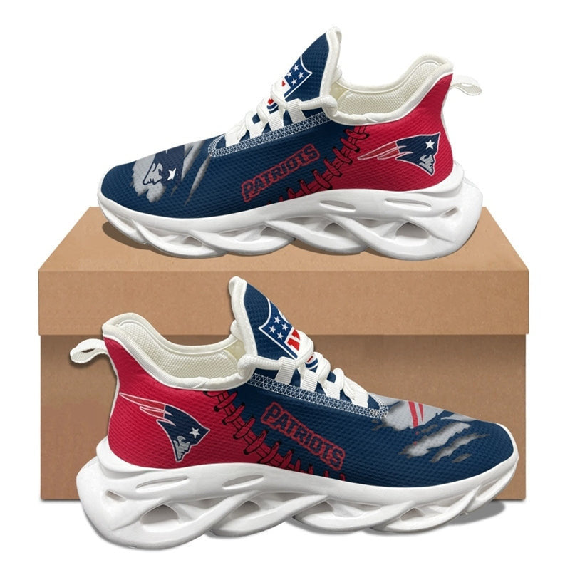 New England Patriots Sneakers 3D Max Soul Shoes