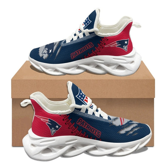 New England Patriots Sneakers 3D Max Soul Shoes
