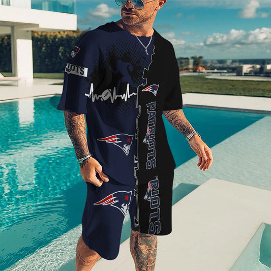New England Patriots T-shirt and Shorts BG34