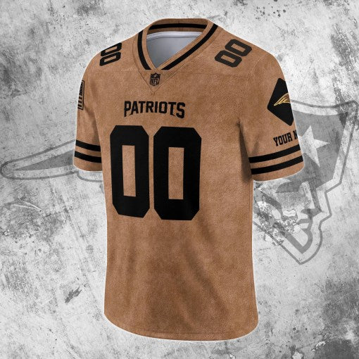 New England Patriots Personalized V-neck Football Jersey Sport Gifts For Fan AZCVFJ086