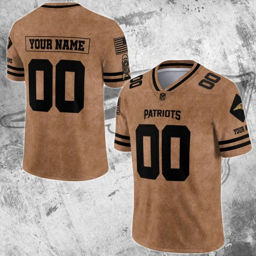 New England Patriots Personalized V-neck Football Jersey Sport Gifts For Fan AZCVFJ086