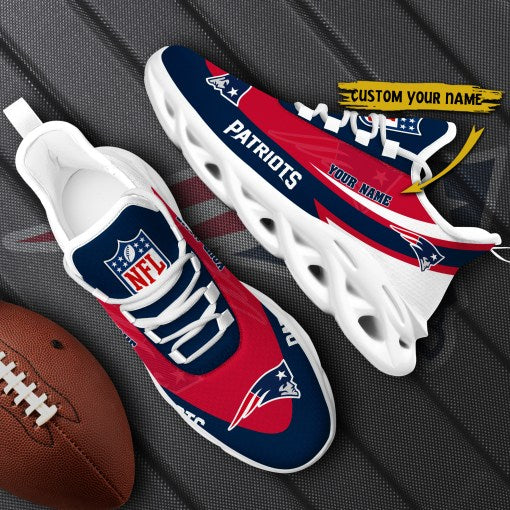 New England Patriots Personalized Yezy Running Sneakers SPDMS805