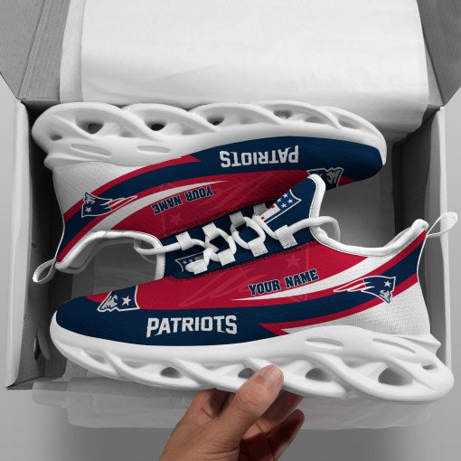 New England Patriots Personalized Yezy Running Sneakers SPDMS805