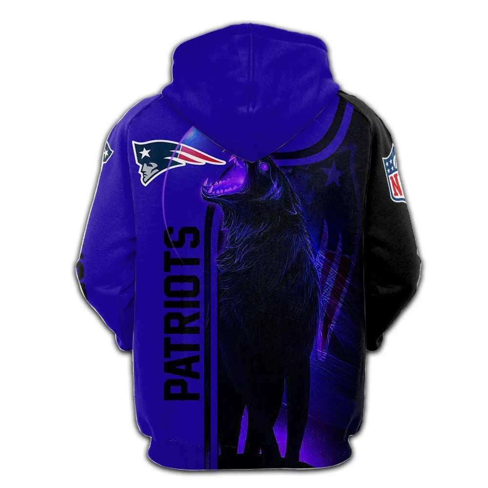 New England Patriots Wolf Hoodie