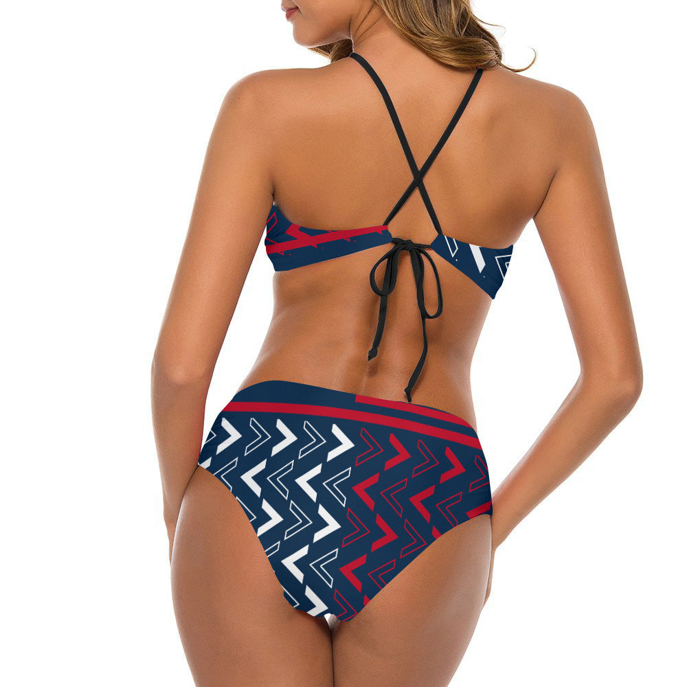 New England Patriots Women’s Cami Keyhole One-piece Swimsuit BG44