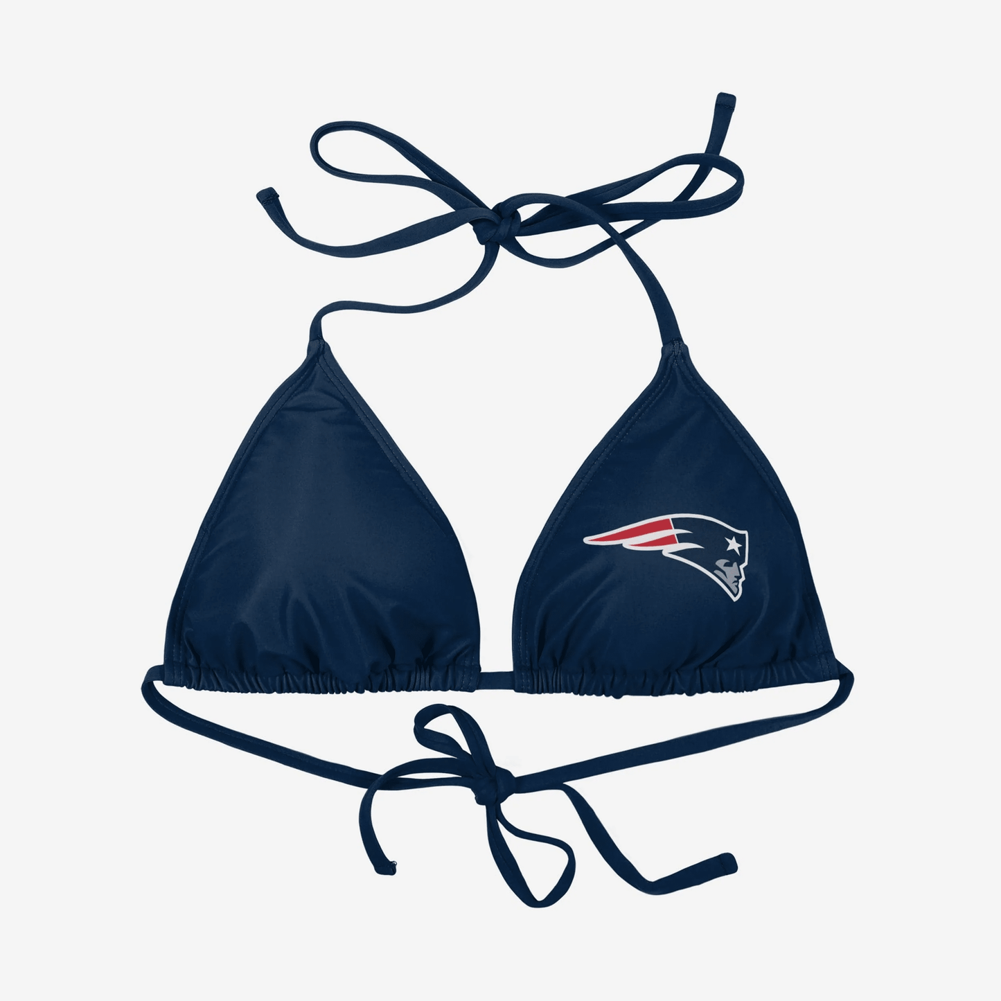 New England Patriots Womens Solid Logo Bikini