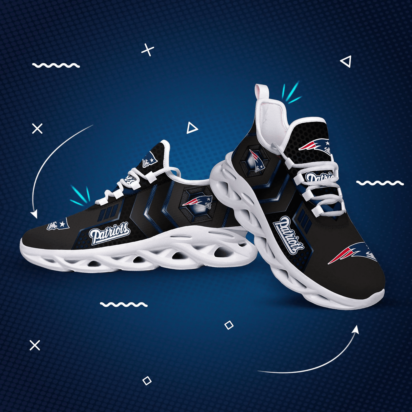 New England Patriots Yezy Running Sneakers 207